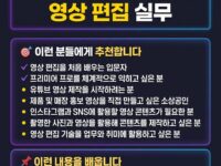 🎬 프리미어 프로로 배우는 영상 편집 실무(11월9일개강)